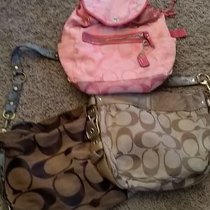 Authentic coach bag bundle